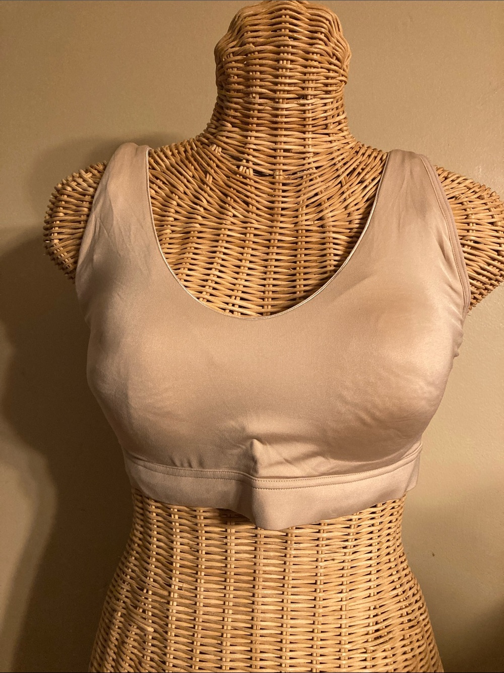 Jockey Nude/Tan Wireless Scoop Neck Sports Bra